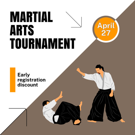 Platilla de diseño Martial arts Instagram AD