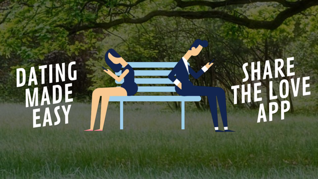 Szablon projektu Young Couple using dating app Full HD video
