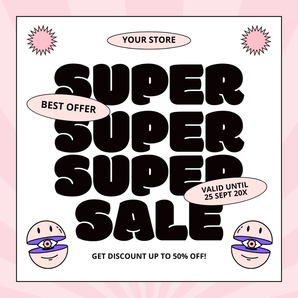 Ontwerpsjabloon van Instagram AD van Best Offer of Super Prices