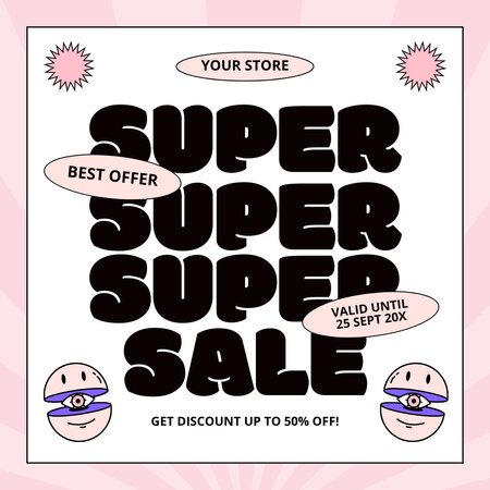 Best Offer of Super Prices Instagram AD Design Template