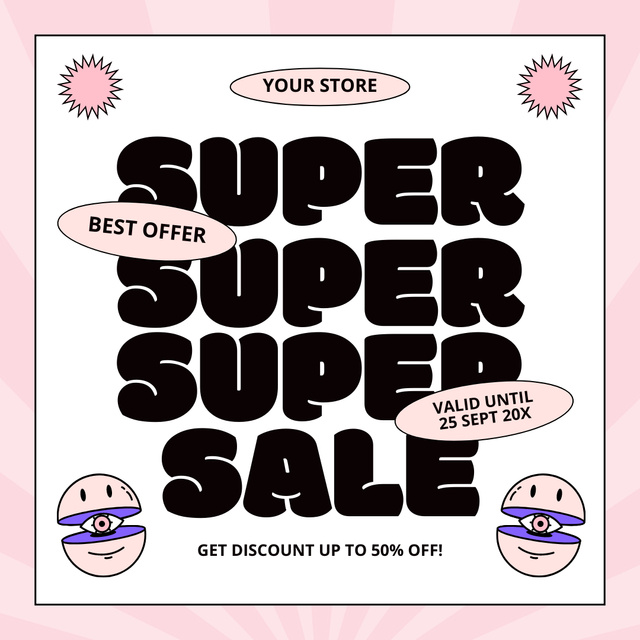 Modèle de visuel Best Offer of Super Prices - Instagram AD