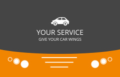 Services Offer with Illustration of Car