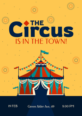 Circus Show Announcement Poster B2 Design Template