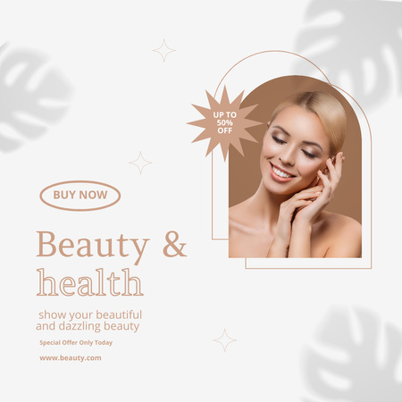 Beauty Products Sale Offer Instagram Design Template