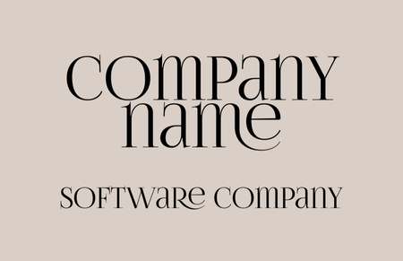 Software Development Company Services Ad Business Card 85x55mm tervezősablon