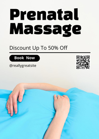 Designvorlage Body Massage for Pregnancy für Flayer