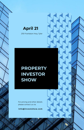 Real Estate And Investors Show Announcement Invitation 5.5x8.5in Šablona návrhu