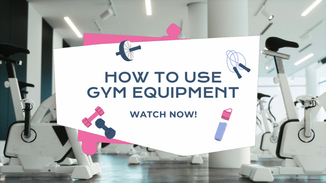 Ontwerpsjabloon van YouTube intro van Essential Tips For Using Sport Equipment In Gym