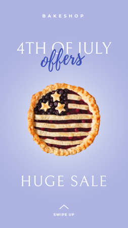 Designvorlage USA Independence Day Sale Announcement für Instagram Video Story