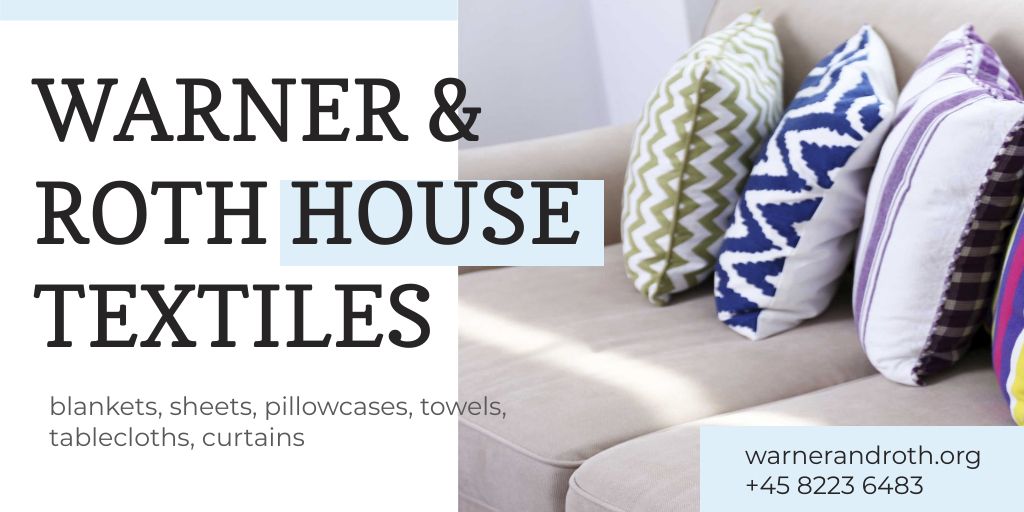 Designvorlage House Textiles Offer für Twitter