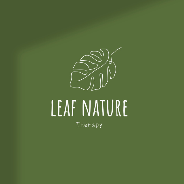 Szablon projektu Emblem with Plant Leaf Logo 1080x1080px