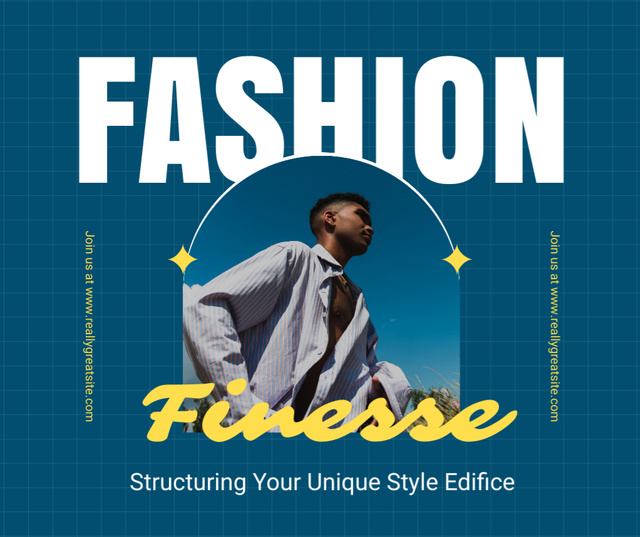 Fashion Style Structuring Facebook Design Template