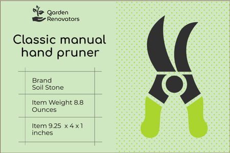 Plantilla de diseño de Hand Pruner Sale Offer Label 
