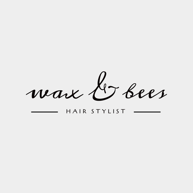 Designvorlage Hair Stylist Services Offer für Logo