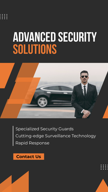 Advanced Security Systems and Solutions Instagram Story Tasarım Şablonu