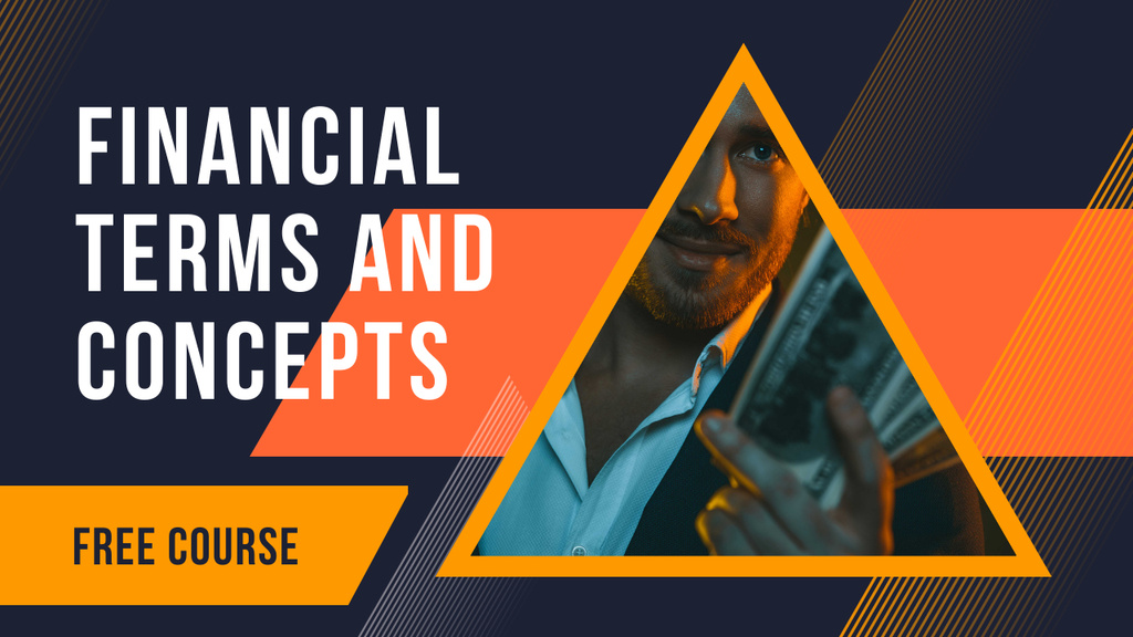 Finances Course Businessman Holding Money Youtube Thumbnail – шаблон для дизайна