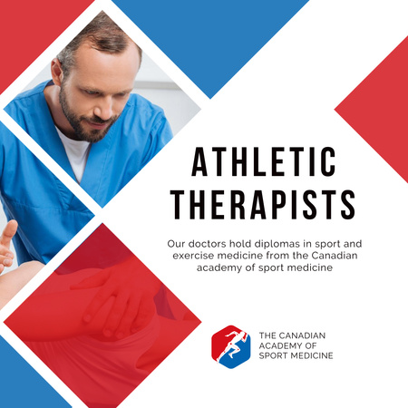Athletic Therapist Services Offer Instagram Design Template