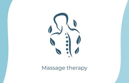Massage Therapy Services Offer Business Card 85x55mm Design Template
