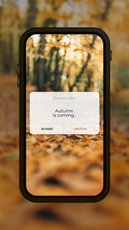 Autumn Inspiration with Beautiful Forest Instagram Story Šablona návrhu