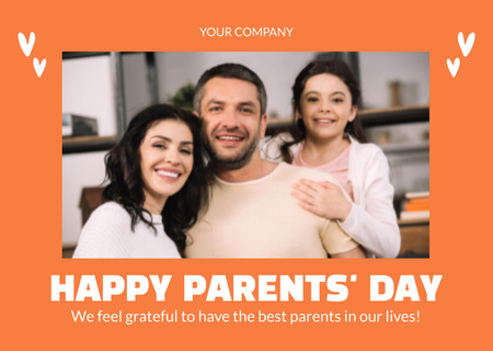 Hyvää vanhempienpäivää Card Design Template