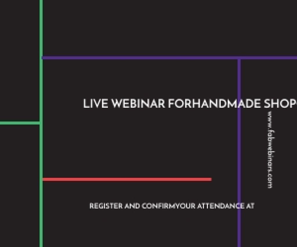 Live webinar for handmade shop owners Medium Rectangle Design Template