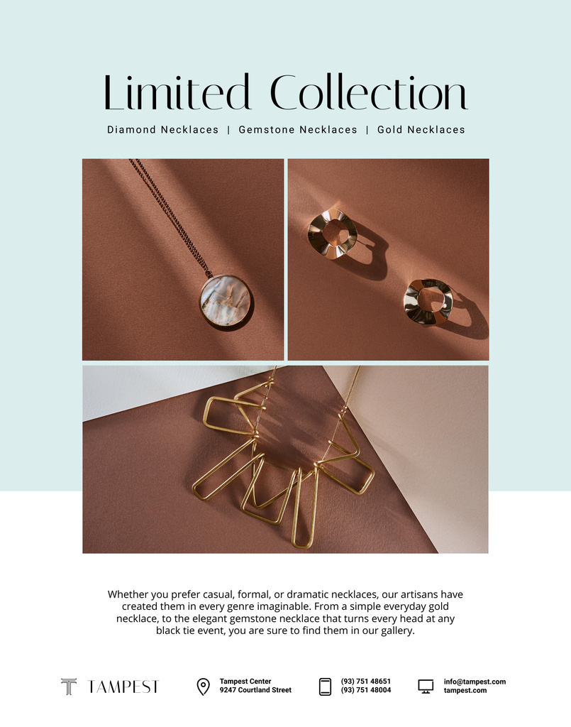 Designvorlage Limited Edition Jewelery Sale für Poster 22x28in