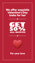 Valentine`s Day  Festive Outfits Sale Offer