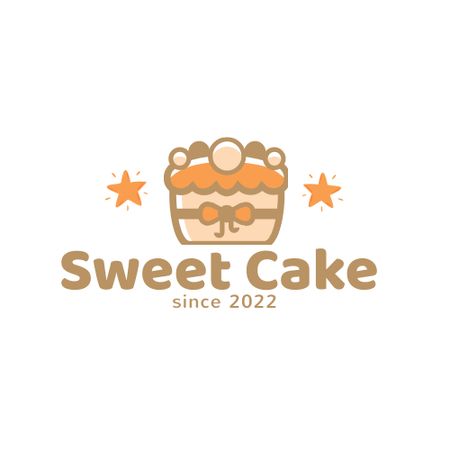 Ontwerpsjabloon van Logo van Bakery Ad with Yummy Cake