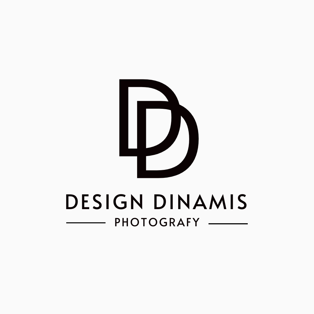 Photography Studio Minimalist Emblem Logo Design Template