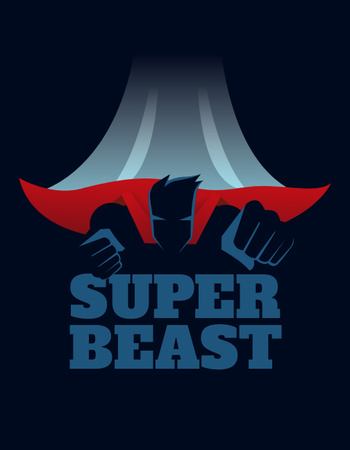 Superhero Game Character T-Shirt Design Template