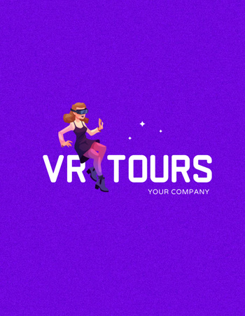 Template di design offerta tour virtuali T-Shirt