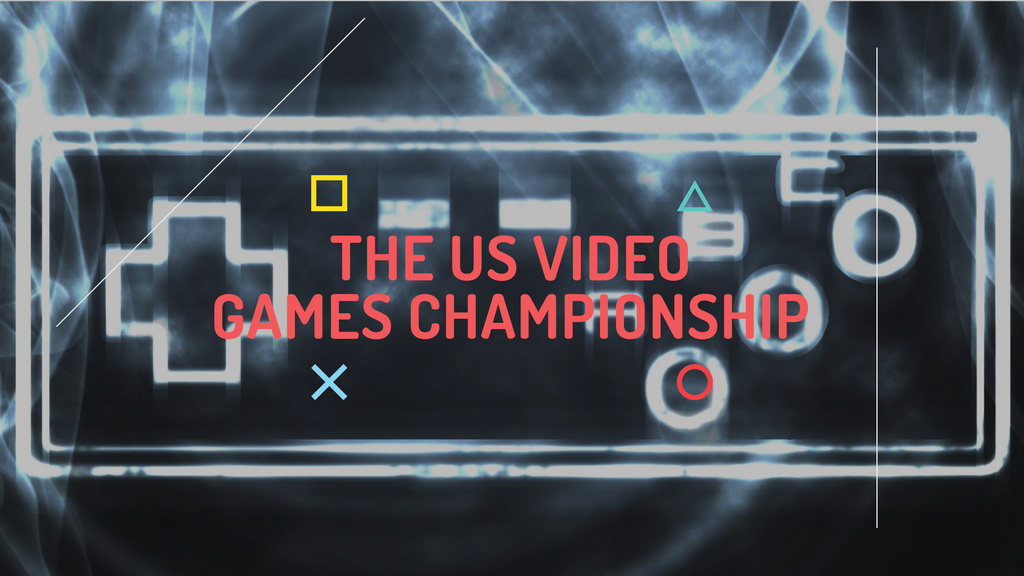 Video games Championship Announcement Youtube Design Template