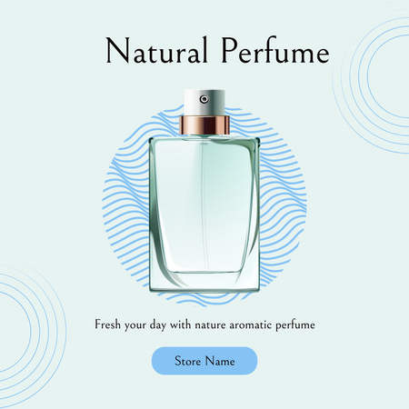 Natural Perfume Sale Offer Instagram Design Template
