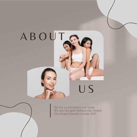 Women's New Brand Introductory Card Instagram tervezősablon