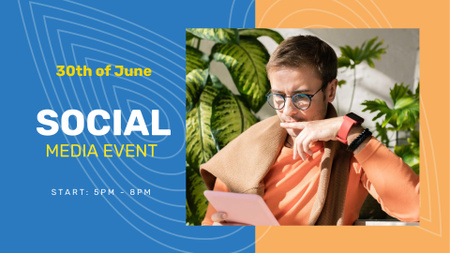 Platilla de diseño Social Media Event Announcement FB event cover