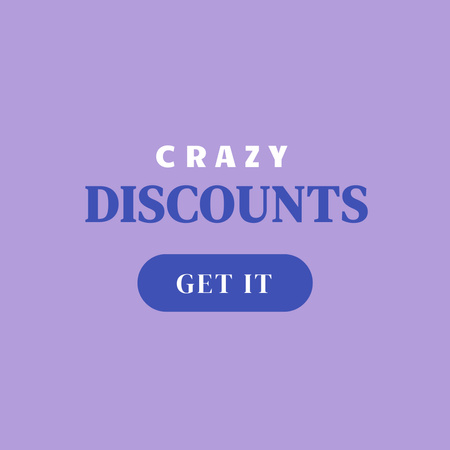 Crazy Discounts - Instagram Post 1080x1080 px Instagram Design Template