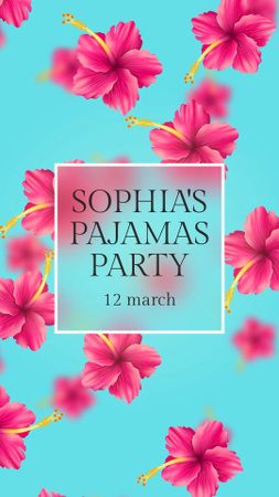 Sophia's Pajamas Party Instagram Video Story Design Template