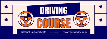 Expert Level Driving Course Offer With Discounts Facebook cover Design Template