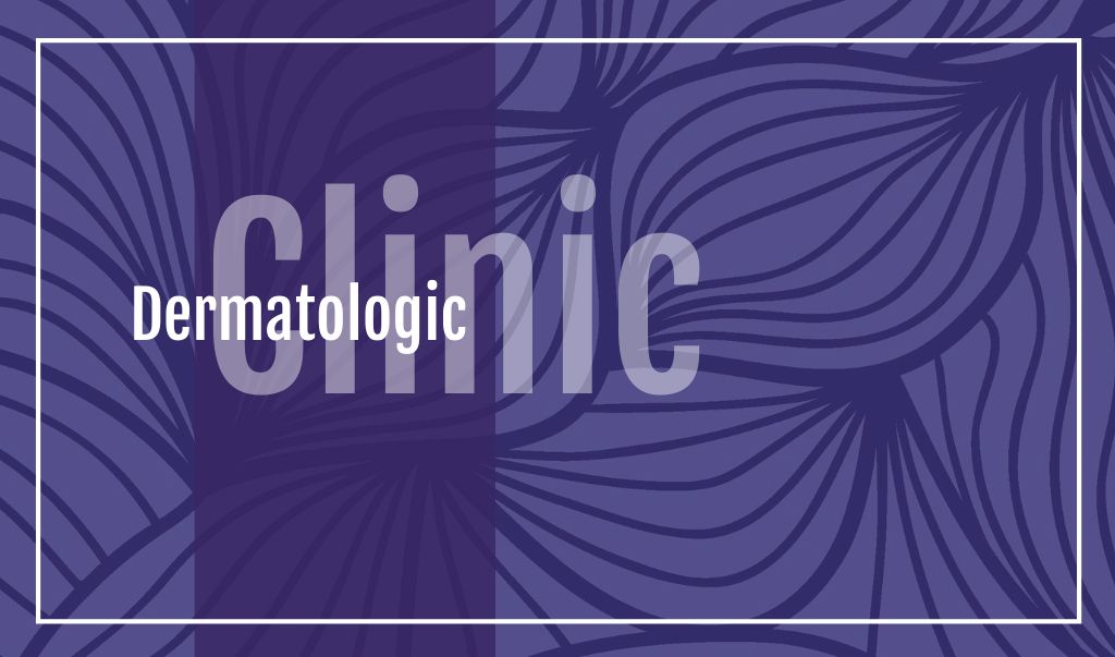 Modèle de visuel Dermatological Clinic Service Offer - Business card