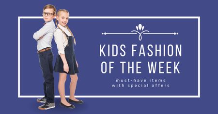 Special Offer For Kids Fashion Items Facebook AD Design Template