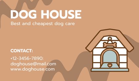 Dog House Making Services Business card Design Template