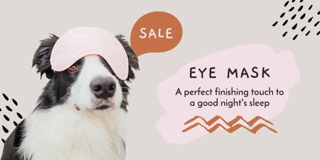 Ontwerpsjabloon van Image van Eye Mask Sale Offer