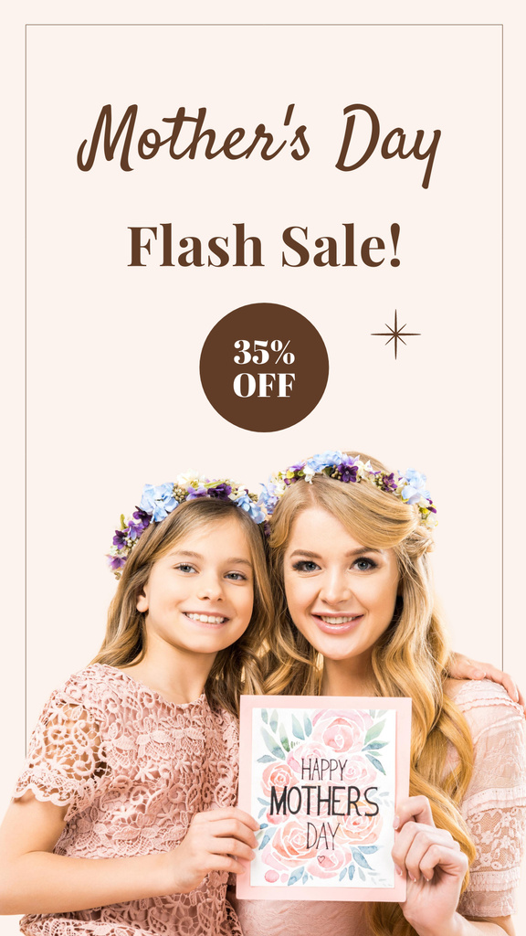 Mother's Day Flash Sale Instagram Story Design Template