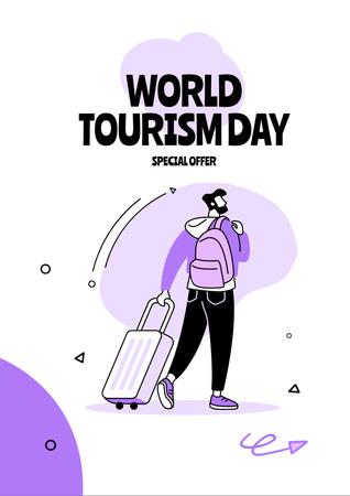 Platilla de diseño Tourism Day Celebration Announcement Flyer A4