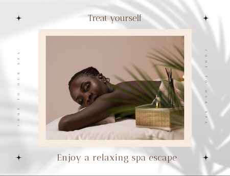 Massage Services Offer Postcard 4.2x5.5in Design Template