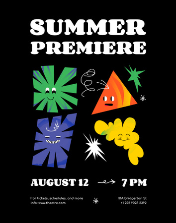 Summer Show Announcement Poster 22x28in Design Template