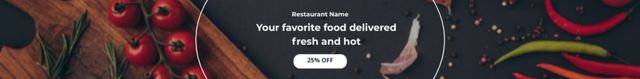 Template di design Food Delivery Promotion Leaderboard