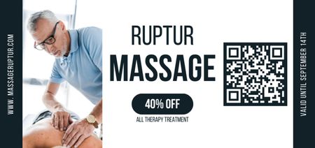 Plantilla de diseño de Special Discount Offer for Sports Massage Coupon Din Large 