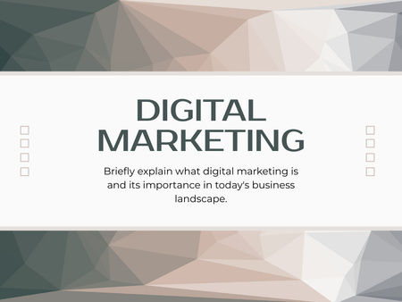 Captivating Digital Marketing Guide In Brief Presentation Design Template