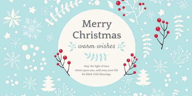 Christmas Cheers with Cute Illustration Image Design Template